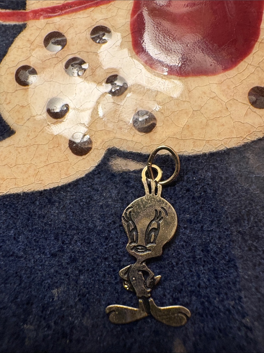 14k gold Tweety Pie Pendant